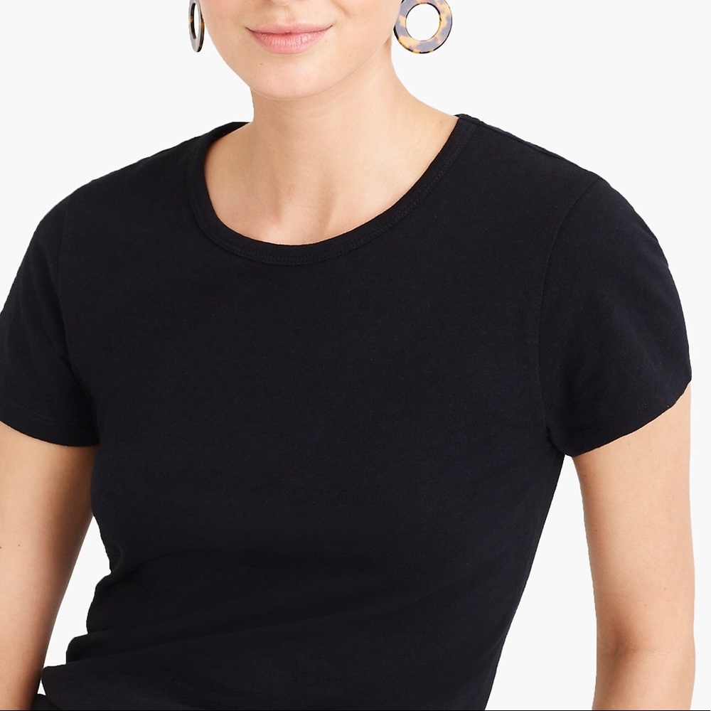 J. CREW T-Shirt Cotton Studio Tee Short Sleeve - Picture 4 of 5